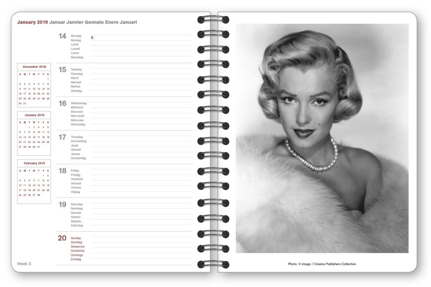 2019 Marilyn Deluxe Diary