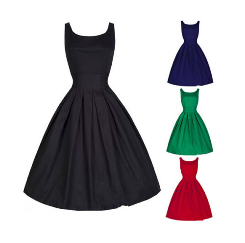 New Vestidos Women Summer Casual Sleeveless Party Evening Cocktail Vintage Dress