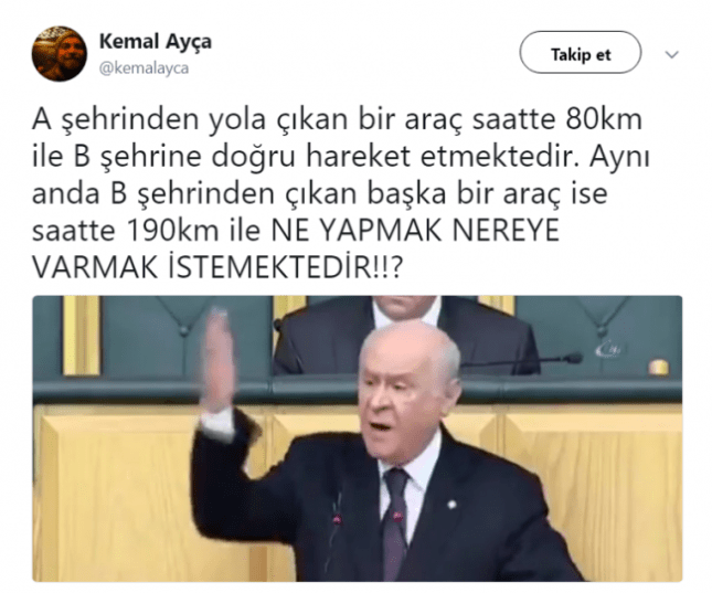 a şehrinden b şehrine