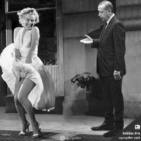 Marilyn Monroe Recep Tayyip Erdoğan Bobiler CAPS