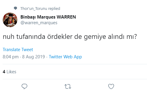 nuh tufanında ördekler de gemiye alındı mı?