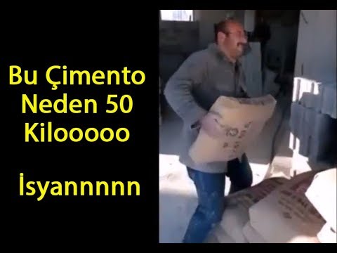 Bir torba çimento  neden 50 kilo