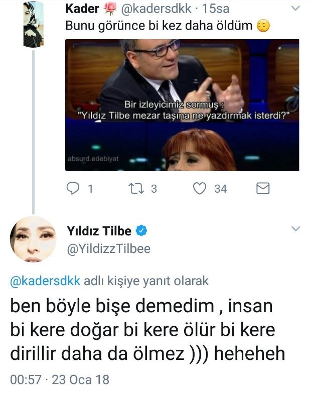Yıldız Tilbe bu ilk ölüşüm değil