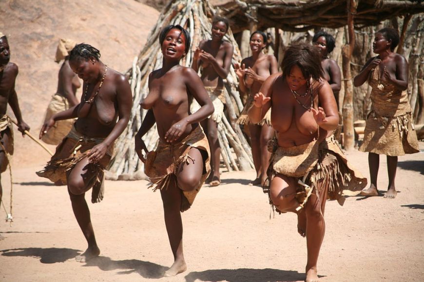 Nude tribe women