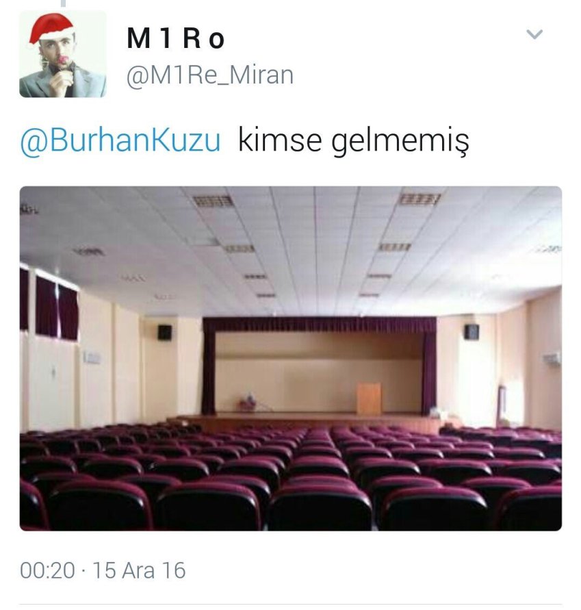 Burhan Kuzu konferansa gitmemiş!