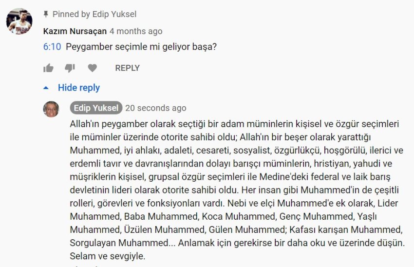 Peygamber seçimle mi geliyor başa?